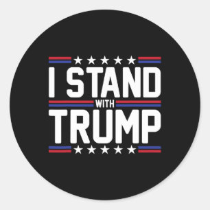 Adesivo Fique Com Trump American Flag Usa Trump Supporter