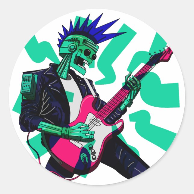 Adesivo Fique elétrico (Frente)