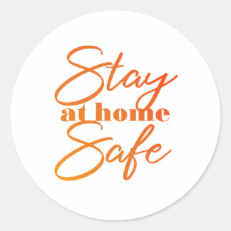 Adesivo Fique em casa Seguro