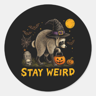 Adesivo Fique Estranho Jimothy Seattle Guaxinim Halloween