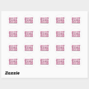 Adesivo Fique Gentil – Rosa Groovy Retrô
