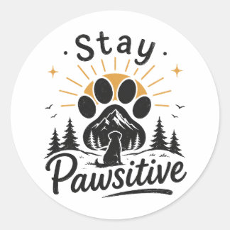 Adesivo Fique Pawsitivo