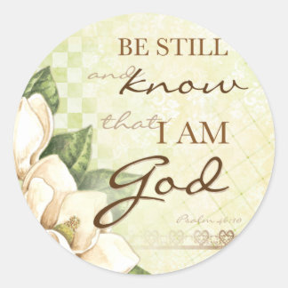 Adesivo Fique quieto... Magnolia Round Stickers