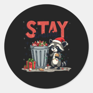 Adesivo Fique Trashy Funny Racoon Memória Feliz Anim de Na