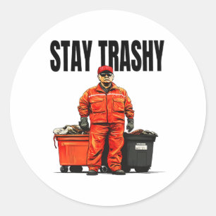 Adesivo Fique Trashy Trump Garge Eleitores Mega 2024