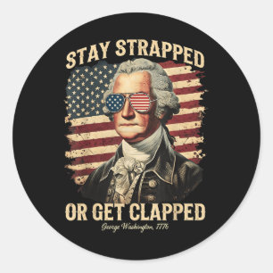 Adesivo Fiquem presos ou aplaudam George Washington 4