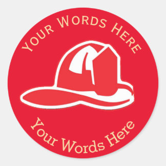 Adesivo Fire Department Helmut Custom Round Sticker