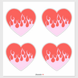 Adesivo Fire Heart