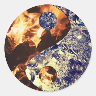 Adesivo Fire & Ice Yin Yang Stickers