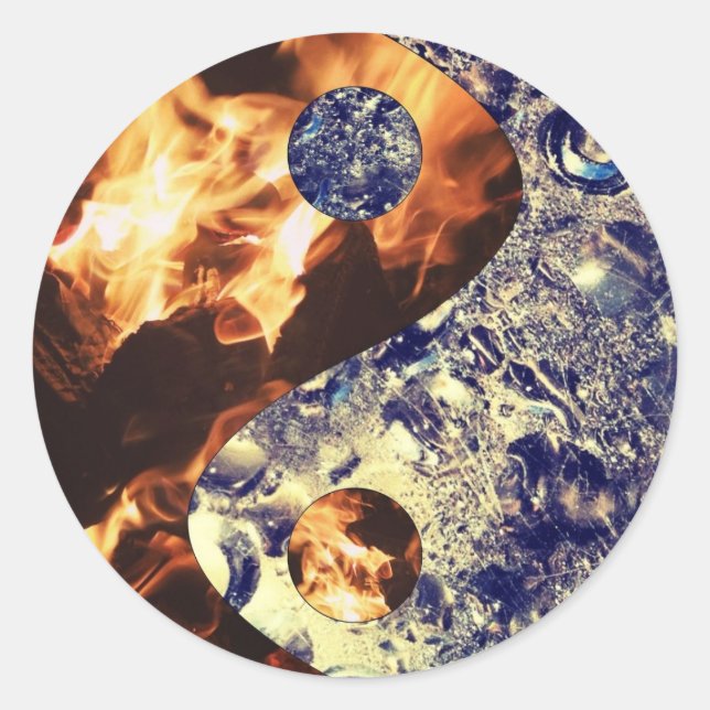 Adesivo Fire & Ice Yin Yang Stickers (Frente)