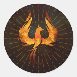 Adesivo Fire Phoenix Bird