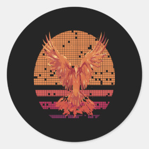 Adesivo Firebird Fantasy Fire Phoenix Surge de Ashes