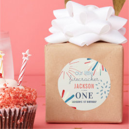 Adesivo Firecracker 4 de julho Fireworks Aniversário