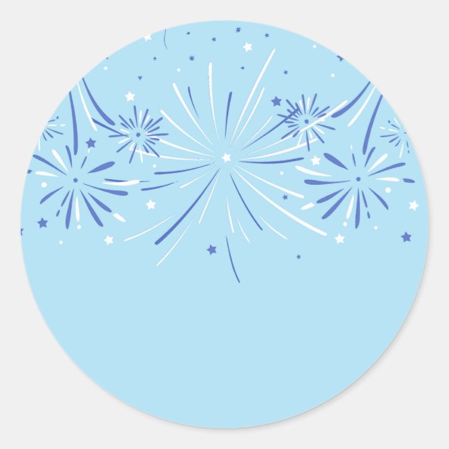 Adesivo Firecracker espumante, 4 de julho (Frente)