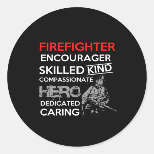 Adesivo firefighter encourager skilled kind compassionate