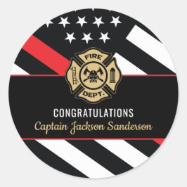 Adesivo Fireman Fire Department Firefighter Retirement