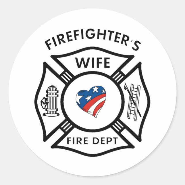Adesivo Fireman Wives EUA (Frente)