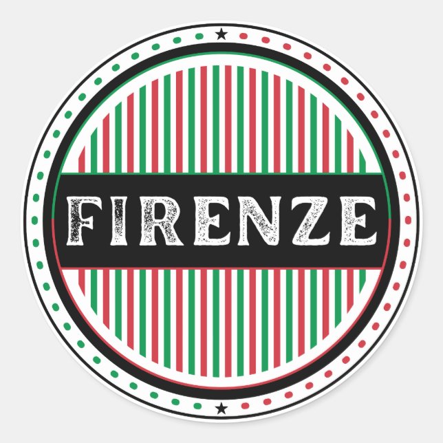 Adesivo Firenze City Pride Emblem – Italian Identity (Frente)