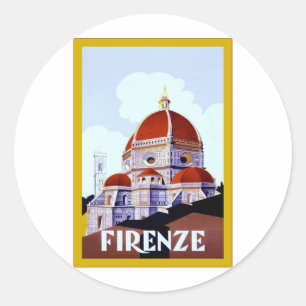 Adesivo Firenze ~ Vintage - Viagem italiano