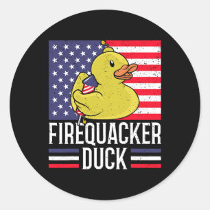Adesivo Firequacker Duck 4 De Julho Firecracker Independe