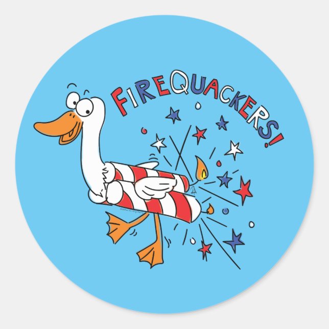 Adesivo Firequackers: 4 de julho de 2010 (Frente)