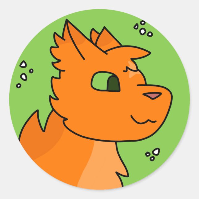 Adesivo Firestar Round Sticker (Frente)