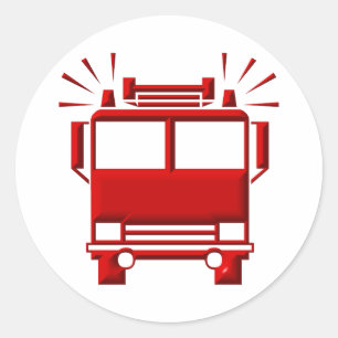 Adesivo Firetruck vermelho