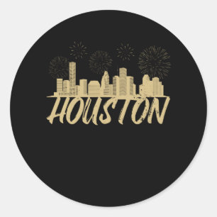Adesivo Fireworks de Houston City Texas