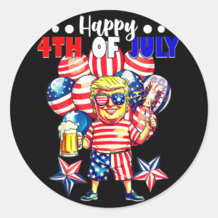 Adesivo Fireworks Funny Trump Patriótico Americano Feliz 4