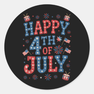 Adesivo Fireworks Nos Patriotic American Pride Happy 4th O