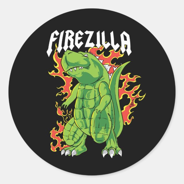 Adesivo Firezilla Green E Fire Monster (Frente)