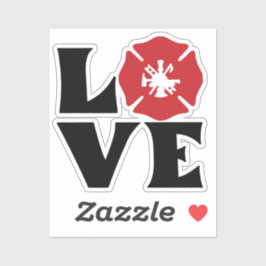 Adesivo FIRME AMOR com Cruz Maltesa e Scramble