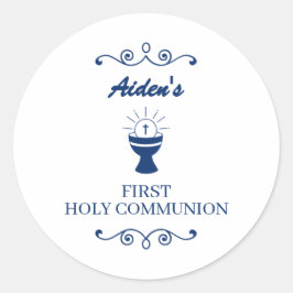 Adesivo First Holy Communion Chalice Sticker for Boys