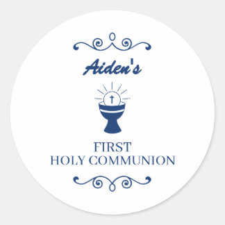 Adesivo First Holy Communion Chalice Sticker for Boys