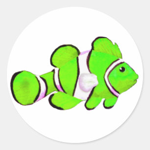 Adesivo Fish Green Vero Beach 2010 The MUSEUM Zazzle Gifts