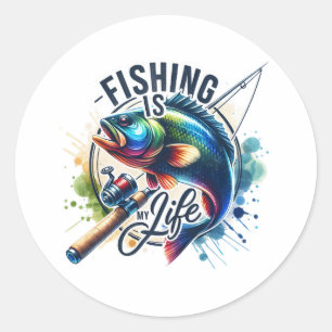 Adesivo Fisher Gift Fish É Minha Vida