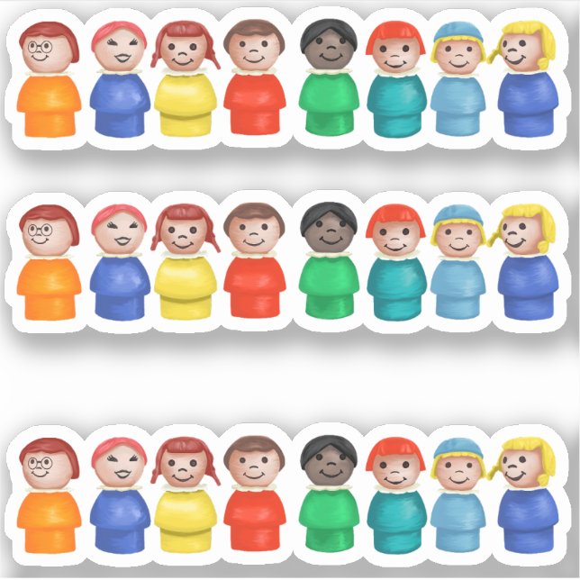 Adesivo Fisher Price Little Girls (Frente)