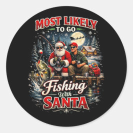 Adesivo Fishing with Santa
