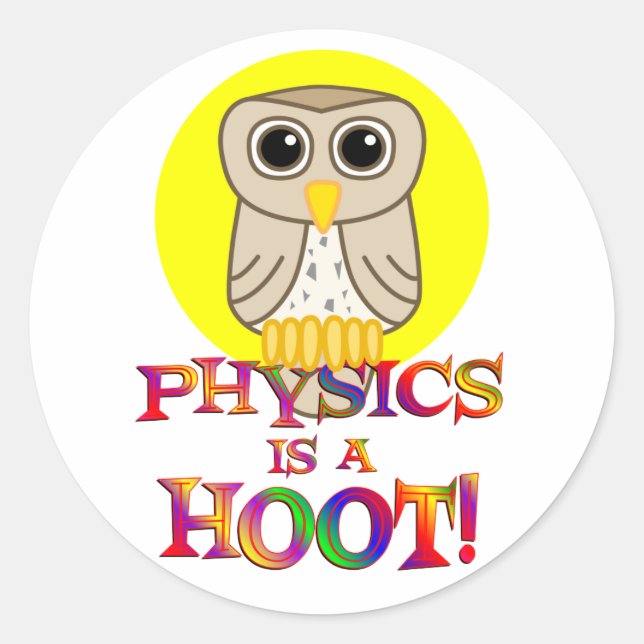 Adesivo Física é um Hoot (Frente)