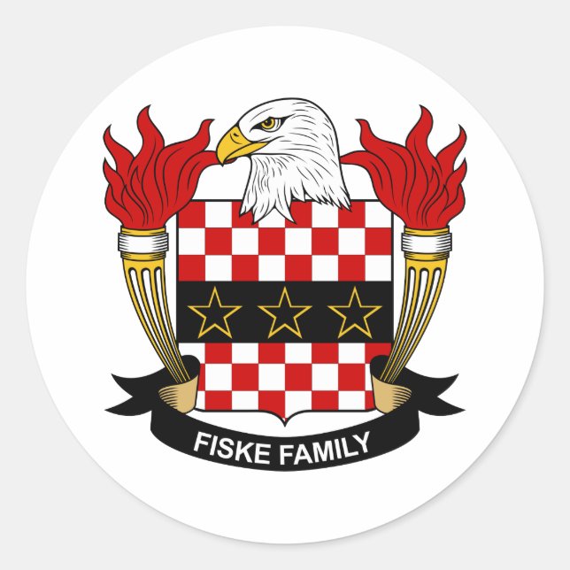 Adesivo Fiske Family Crest (Frente)