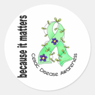 Adesivo Fita 3 da flor da doença celíaca