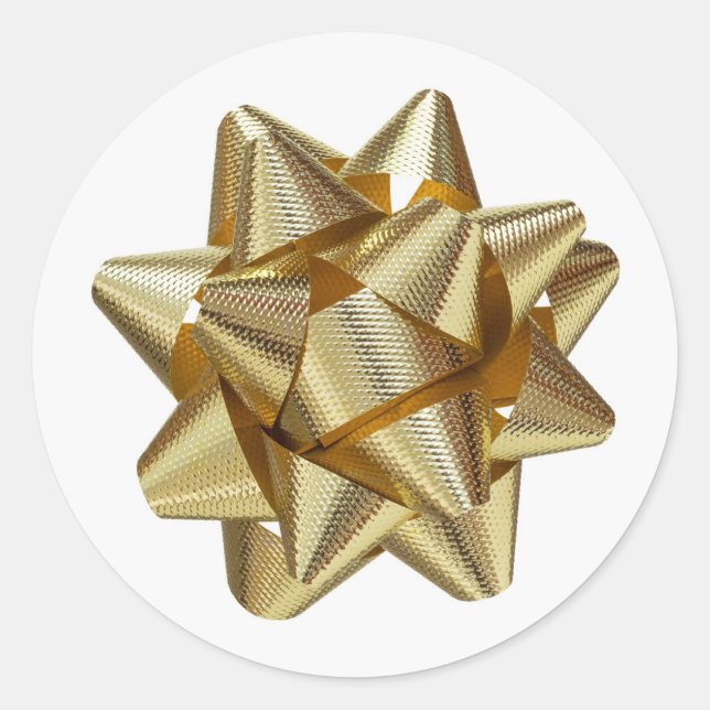 Adesivo Fita/Arco Dourado (Frente)