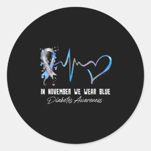 Adesivo Fita Azul Em Novembro Vestimos Azul Para Diabetes