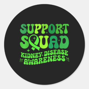 Adesivo Fita da Doença Renal PKD Esquadra de Apoio Verde