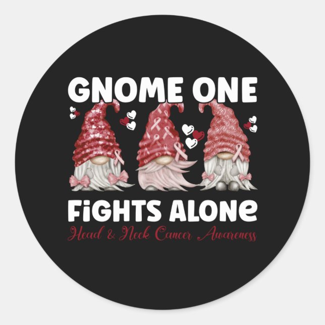 Adesivo Fita de Borgonha Cancer Cabeça e Pescoço (Frente)