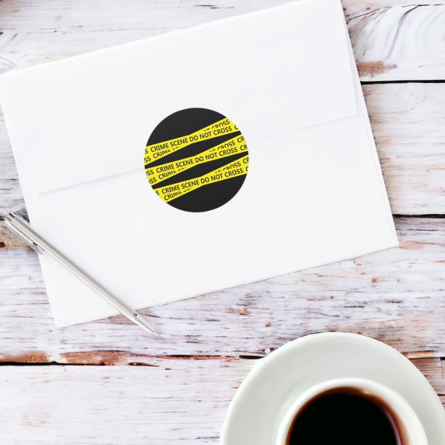 Adesivo Fita de Cena de Crime Policial (Police Crime Scene Tape stickers from Ricaso)