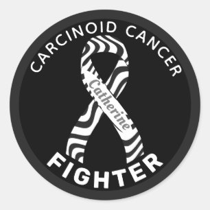 Adesivo Fita de Combate ao Cancer Carcinoide Preta