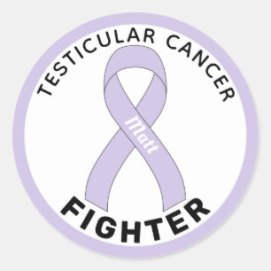Adesivo Fita de Combate ao Cancer Testicular Branca