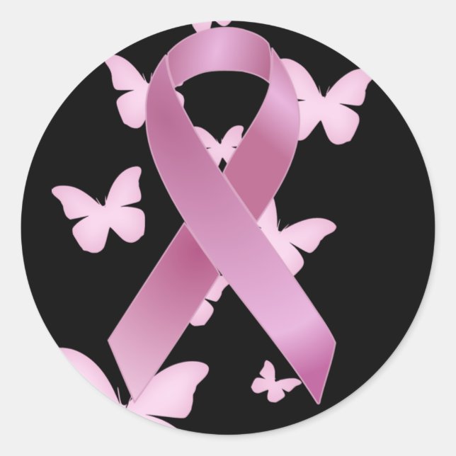 Adesivo Fita de Consciência Rosa (Frente)