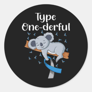 Adesivo Fita de Diabetes de Koala Onederful Tipo T1d Diabe